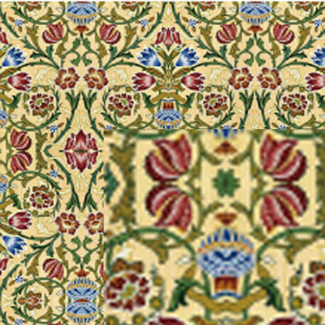 William Morris Dark Floral Wallpaper