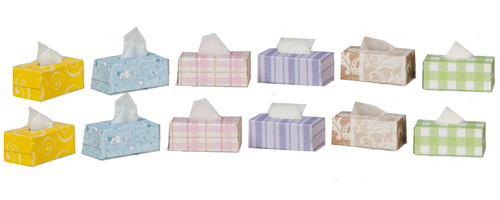 Assorted Tissue Boxes 12pc
