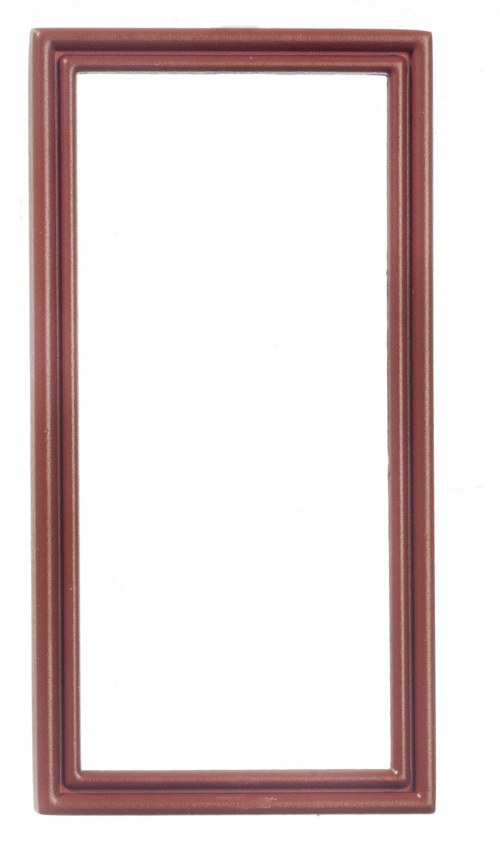 Brown Rectangular Metal Picture Frame Mary's Dollhouse Miniatures