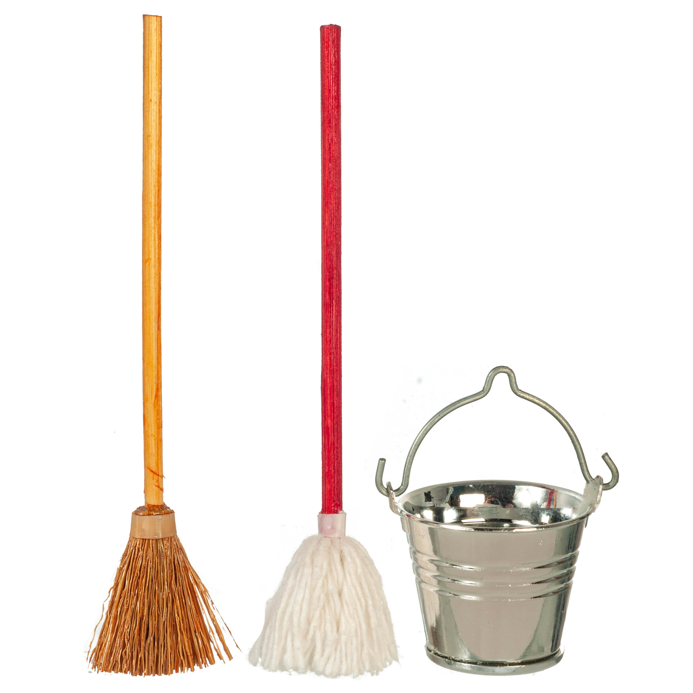 Broom Mop & Bucket Set - Red