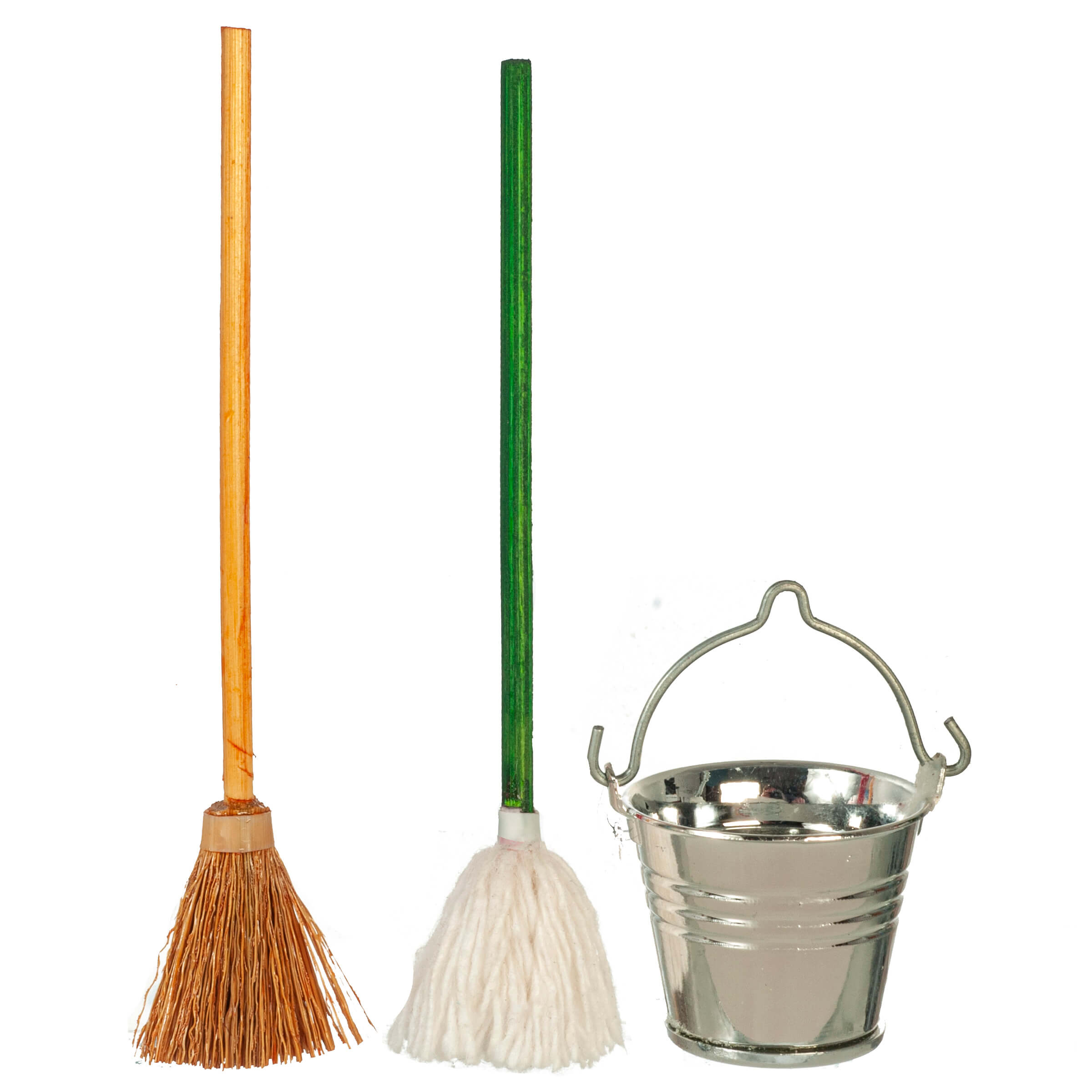 Broom Mop & Bucket Set - Green