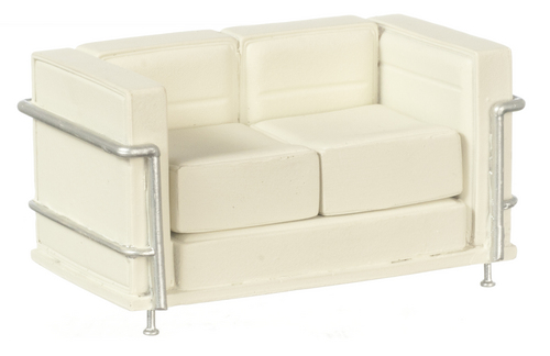 Le Corbusier Art Deco Sofa - White