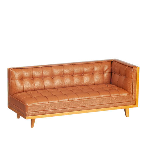 Mid Century Brown Sectional