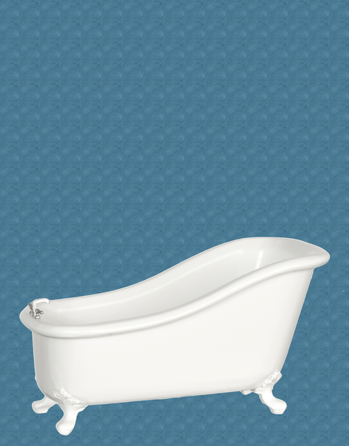 Avalon Victorian High Back Bathtub - White | Mary's ...