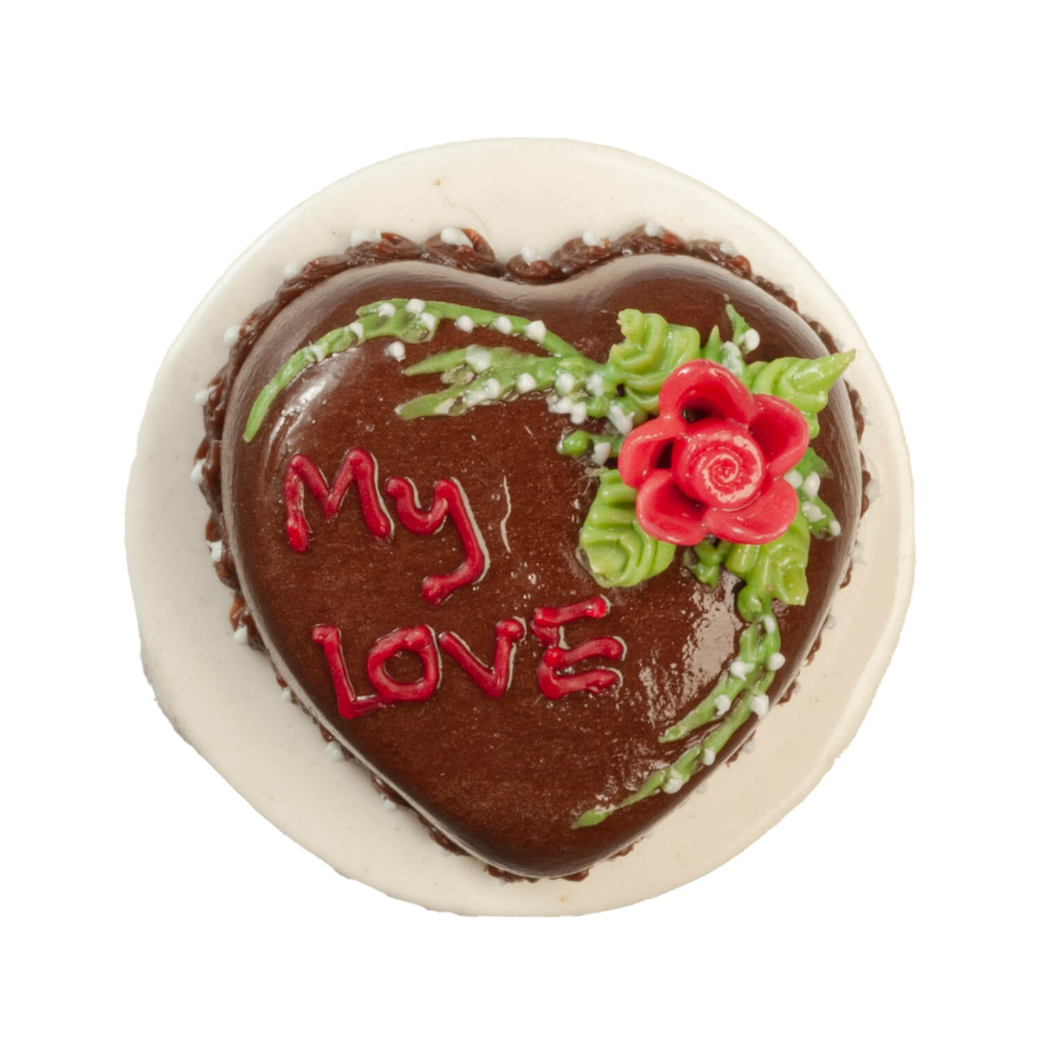 Chocolate My Love Heart Cake