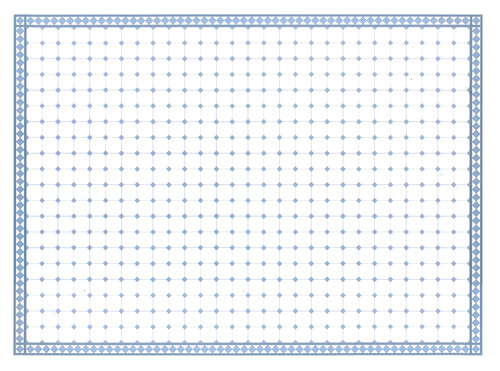 (image for) Light Blue & White Diamond Wall / Floor Tile XL
