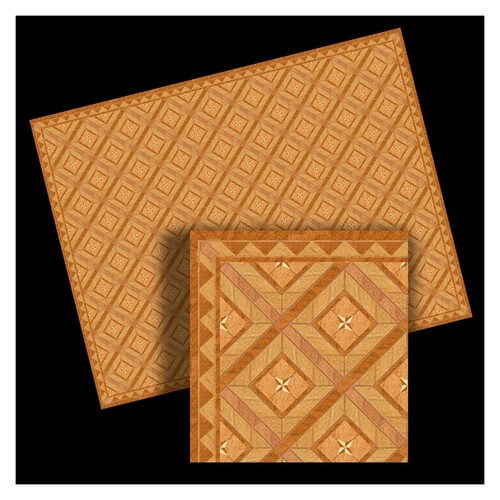 (image for) Faux Deco Wood Sheet w/ Border