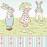 (image for) Wallpaper Bunny Parade 6pc
