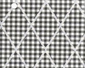 (image for) Black Check Trellis Wallpaper-3pc