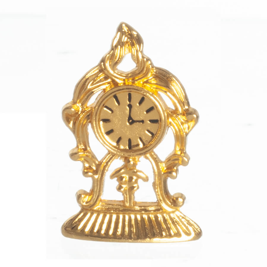 Fancy Mantle Clock - Gold