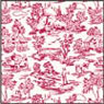 (image for) Wallpaper Champagne Toile Red 6pc