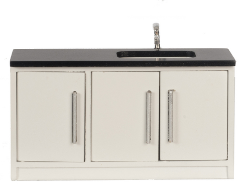 Sink Counter Top & Cabinets Unit - White