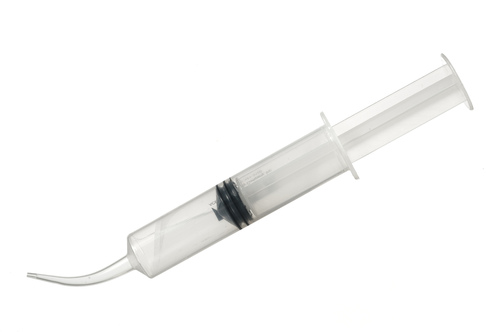 Empty Glue Syringe w/ Curved Tip