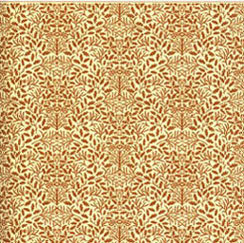 (image for) 1/2in Scale Wallpaper Acorns on Cream 3pc