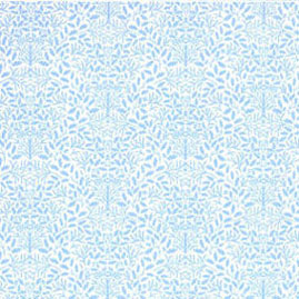 (image for) 1/2in Scale Wallpaper Blue Acorns on White 3pc