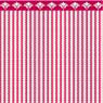 (image for) 1/2in Scale Wallpaper Red Ticking 6pc