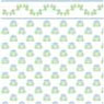 1/2in Scale Wallpaper Morning Glory Blue 6pc (image for) 1/2in Scale Wallpaper Morning Glory Blue 6pc