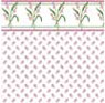 (image for) 1/2in Scale Wallpaper Mauve Bouquet 6pc